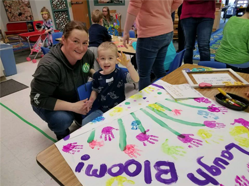 Families celebrate "Week of the Young Child" in Anoka-Hennepin Schools Preschool and ECFE classes 